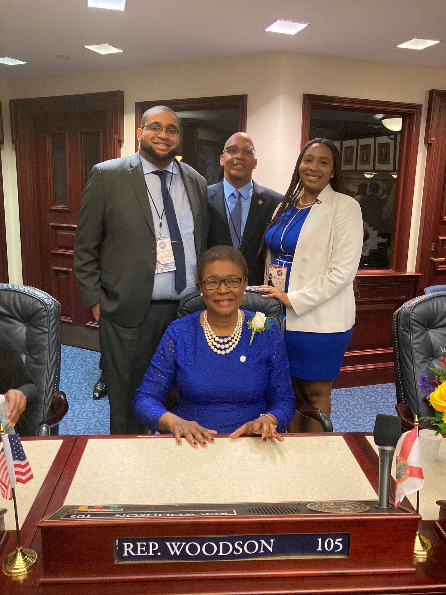 Marie Woodson at the Florida Capitol