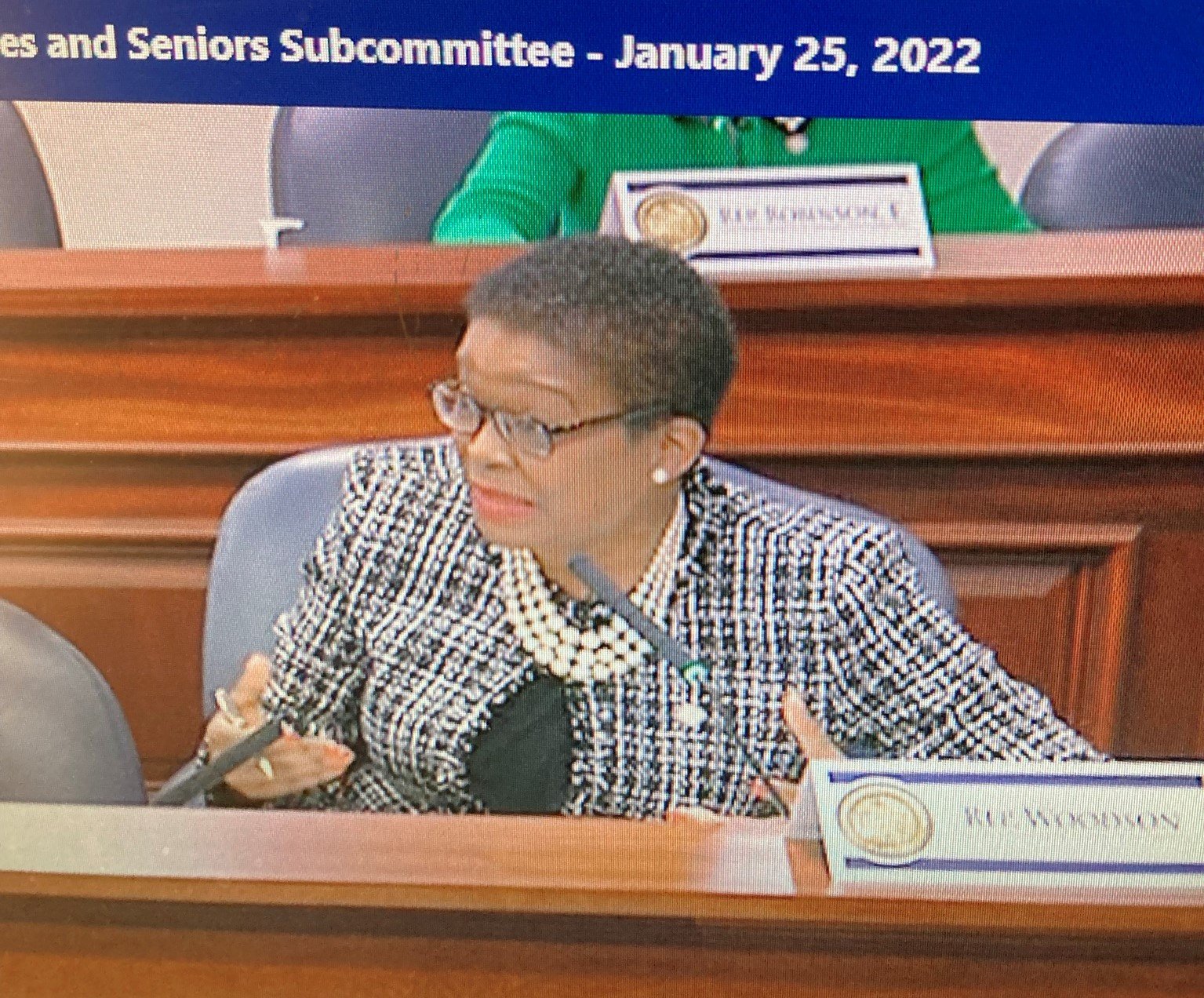 In legislative committee