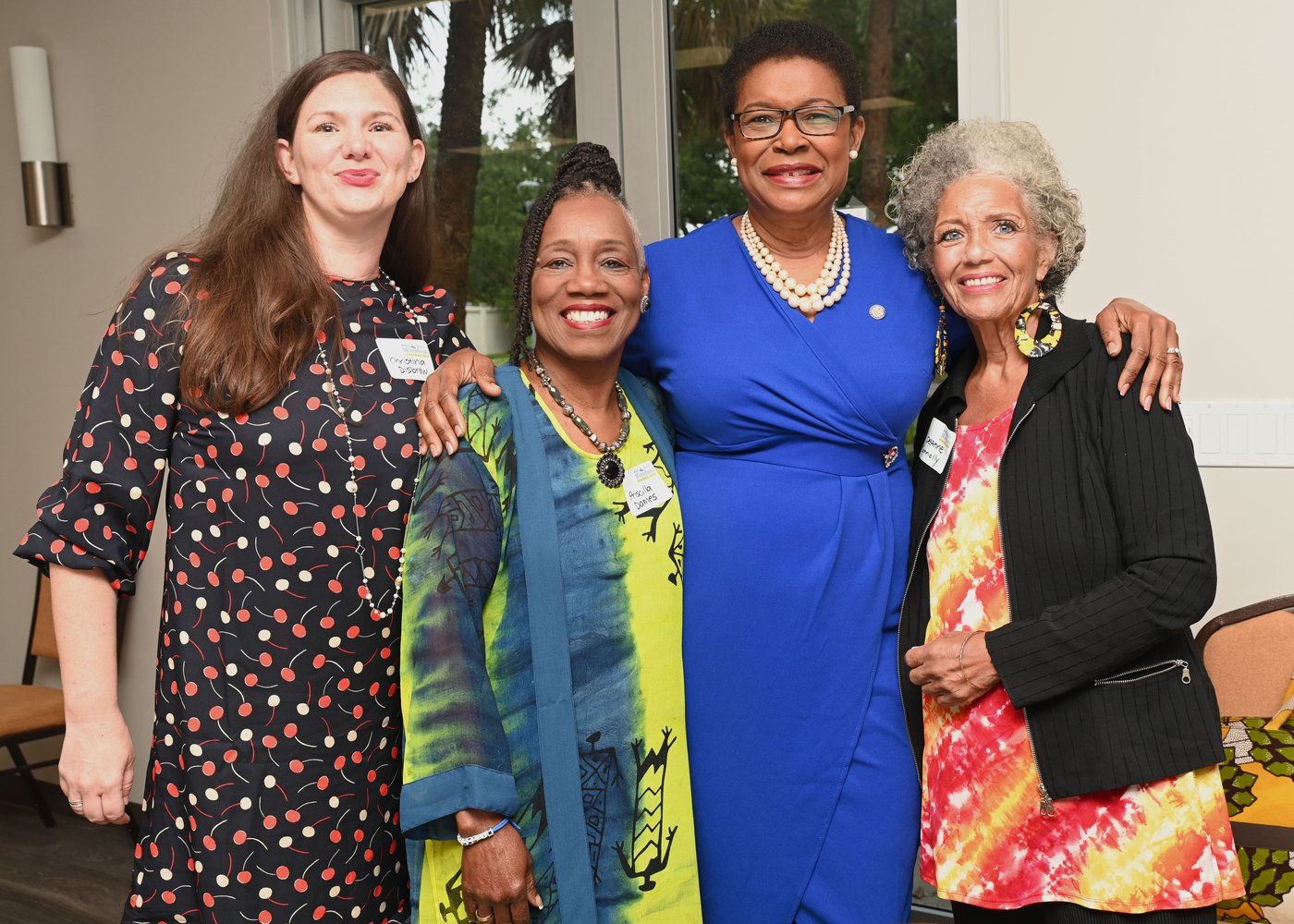 Marie Woodson with supporters and community members